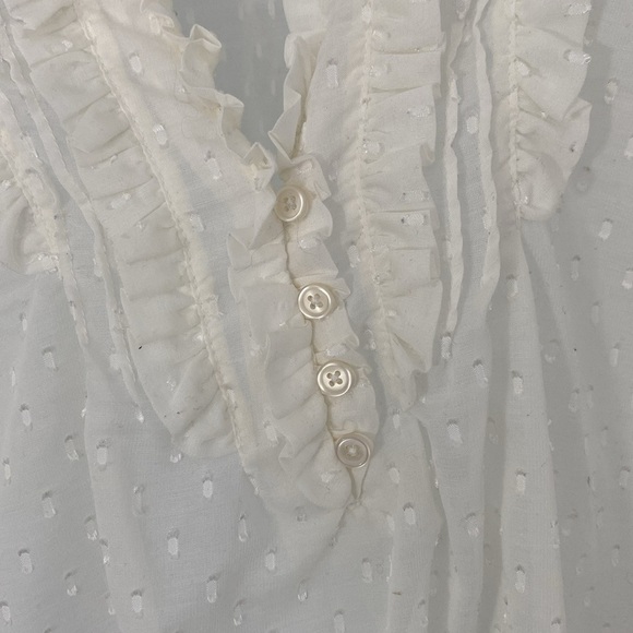 Old Navy Pretty Ruffle Blouse, Size M - Picture 6 of 7